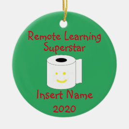 Remote Learning Weihnachten Keramik Ornament