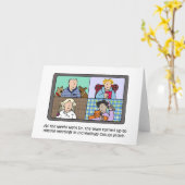 Remote Meetings Lässige Attraktion Cartoon Karte (Gelbe Blume)