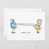Remote-Umarmung Postkarte (Vorne/Hinten)