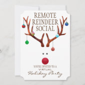 Remote/Virtual Holiday Party Einladung (Vorderseite)