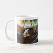 Remote Work Life Hammock Guinea Schweinekaffee Tas Kaffeetasse (Links)