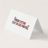 Remove This Design &Add Your Own Design Horizontal Visitenkarten (Vorderseite)