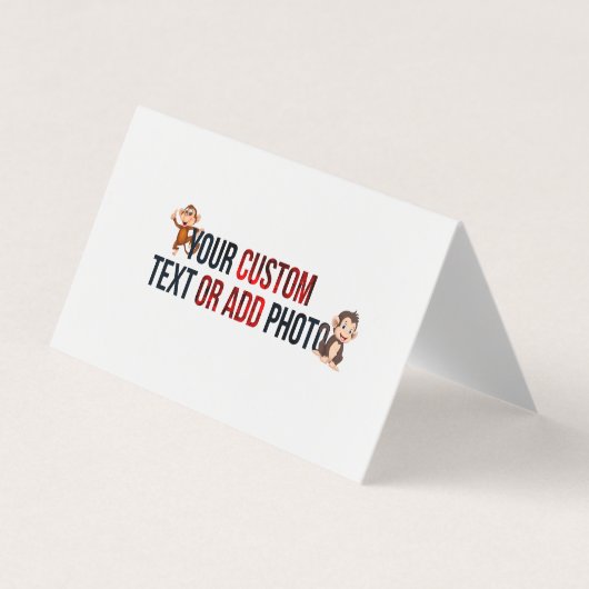 Remove This Design &Add Your Own Design Horizontal Visitenkarten (Vorderseite)