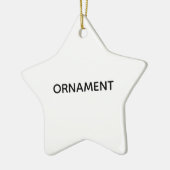 Remove This Text & Add Your Own Design Keramik Ornament (Links)