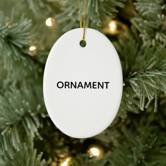 Remove This Text & Add Your Own Design Keramik Ornament (Baum)