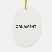 Remove This Text & Add Your Own Design Keramik Ornament (Vorne)