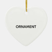 Remove This Text & Add Your Own Design Keramik Ornament (Vorne)