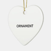Remove This Text & Add Your Own Design Keramik Ornament (Links)