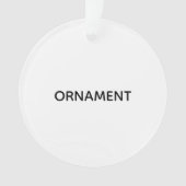 Remove This Text & Add Your Own Design Ornament (Vorderseite)