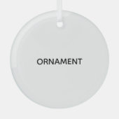 Remove This Text & Add Your Own Design Ornament Aus Glas (Vorderseite)