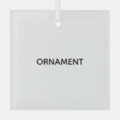 Remove This Text & Add Your Own Design Ornament Aus Glas (Vorderseite)