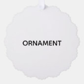 Remove This Text & Add Your Own Design Ornament Karte (Vorderseite)