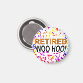 Remüd Woo Hoo Confetti Party Magnet (Vorderseite/Rückseite)