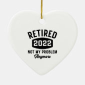 Remüde 2022 nicht mehr mein Problem Keramik Ornament (Hinten)