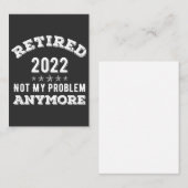 Remüde 2022 nicht Mein Problem Noch lustiger T - S Visitenkarte (Vorne/Hinten)