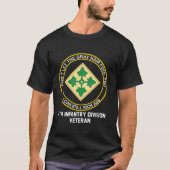 Remüde 4. Infanterie Division Funny Old Man US Arm T-Shirt (Vorderseite)