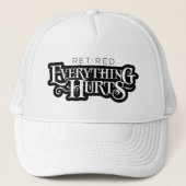 Remüde: Alles tut weh - lustige Pension Truckerkappe (Vorderseite)