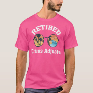 Remüde Ansprüche Adjuster Retirement Beach Palmtre T-Shirt