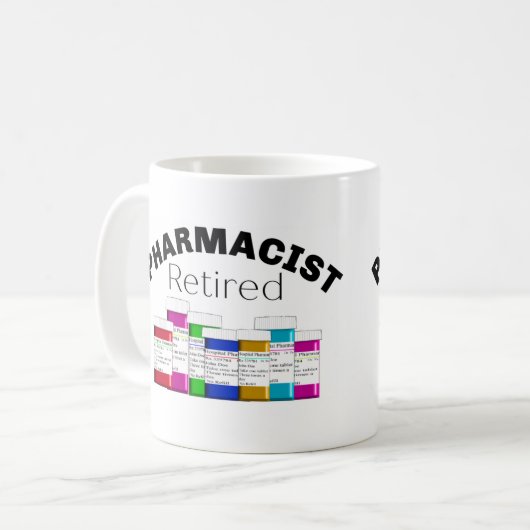 Remüde Apothekerin Kaffeetasse (Vorderseite Links)