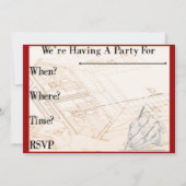 Remüde Architect Party Einladungen (Rückseite)