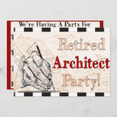 Remüde Architect Party Einladungen (Vorne/Hinten)