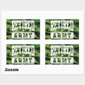 Remüde Army Rechteckiger Aufkleber (Blatt)