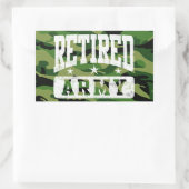 Remüde Army Rechteckiger Aufkleber (Tasche)