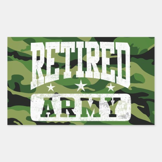 Remüde Army Rechteckiger Aufkleber (Vorderseite)