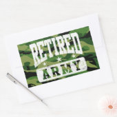 Remüde Army Rechteckiger Aufkleber (Umschlag)