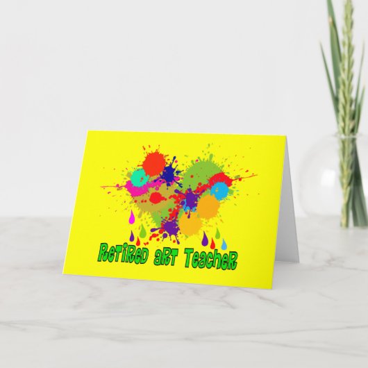 Remüde Art Teacher Geschenke Karte (Vorderseite)