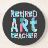 Remüde Art Teacher Getränkeuntersetzer (Vorne)