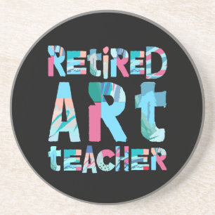 Remüde Art Teacher Getränkeuntersetzer