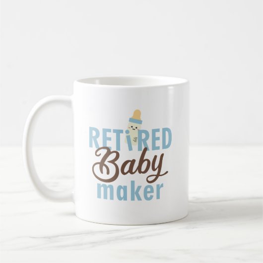 Remüde Baby Maker Funny Vasectomy Moderne Niedlich Kaffeetasse (Links)