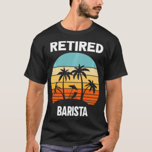 Remüde Barista Ruhestandspalme T-Shirt