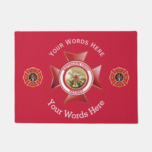 Remüde Bataillon Chief 3 Bugle Custom Fußmatte (Vorderseite)