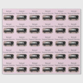 Remüde Beerdigungsleiter Gift Wrapping Papier pink Geschenkpapier (Flach)