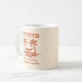 Remüde Beruflich Hammock Tester Funny Remüde Kaffeetasse (Vorderseite Links)