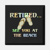 Remüde - Bis zum Strand - Männer Magnet (Vorne)