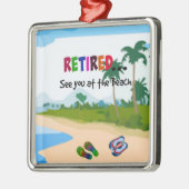 Remüde...Bis zum Strand. Ornament Aus Metall (Links)