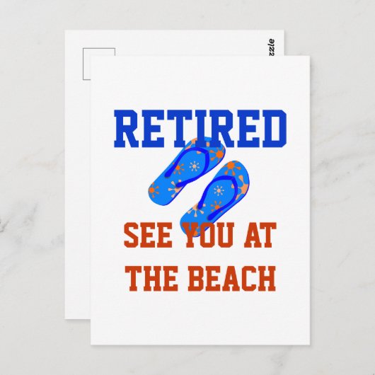 Remüde - Bis zum Strand Postkarte (Vorne/Hinten)