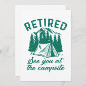 Remüde Campingplatz Dankeskarte (Vorne/Hinten)