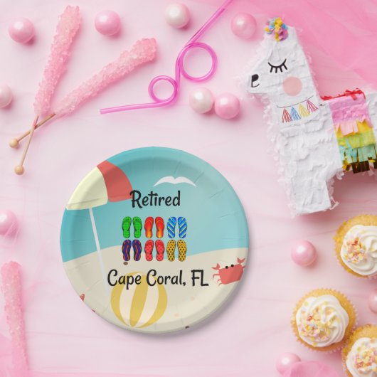 Remüde—Capcoral, FL Pappteller (Party)