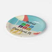 Remüde—Capcoral, FL Pappteller (Schrägansicht)