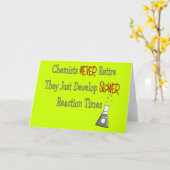 Remüde Chemist Geschenke Karte (Gelbe Blume)