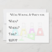 Remüde Chemist Party Einladungen (Rückseite)