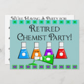 Remüde Chemist Party Einladungen (Vorne/Hinten)