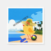 Remüde Chick..am Strand, Serviette (Vorderseite)