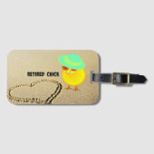 Remüde Chick, beliebtes Design, Gepäckanhänger (Vorderseite (Horizontal))