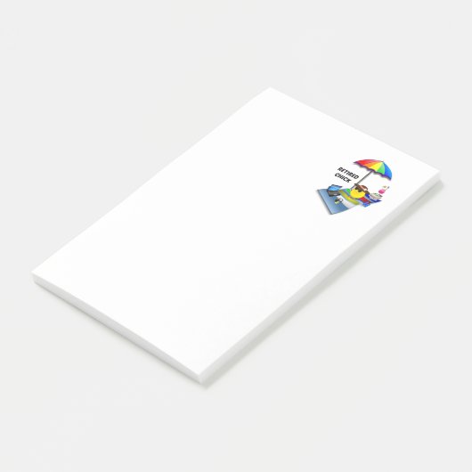 Remüde Chick, beliebtes Design, Post-it Klebezettel (angewinkelt)