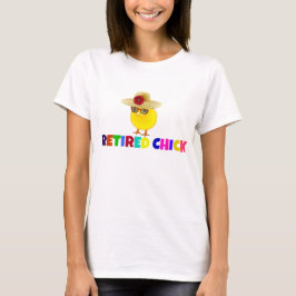 Remüde Chick, buntes Design T-Shirt